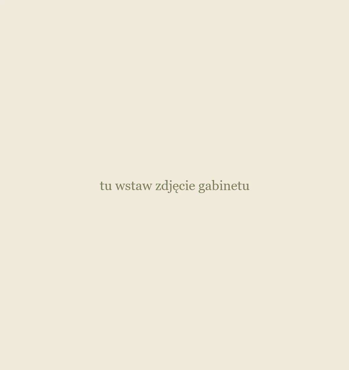 Gabinet terapeutyczny, fotel przy oknie